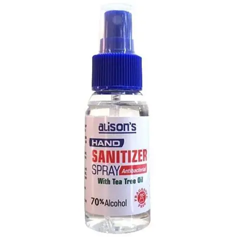 Alison’s Hand Sanitizer Spray 60ml – Antibacterial Protection with Tea Tree Oil 🧴 Alison’s Hand Sanitizer Spray 60ml – Antibacterial Protection with Tea Tree Oil - Image 1