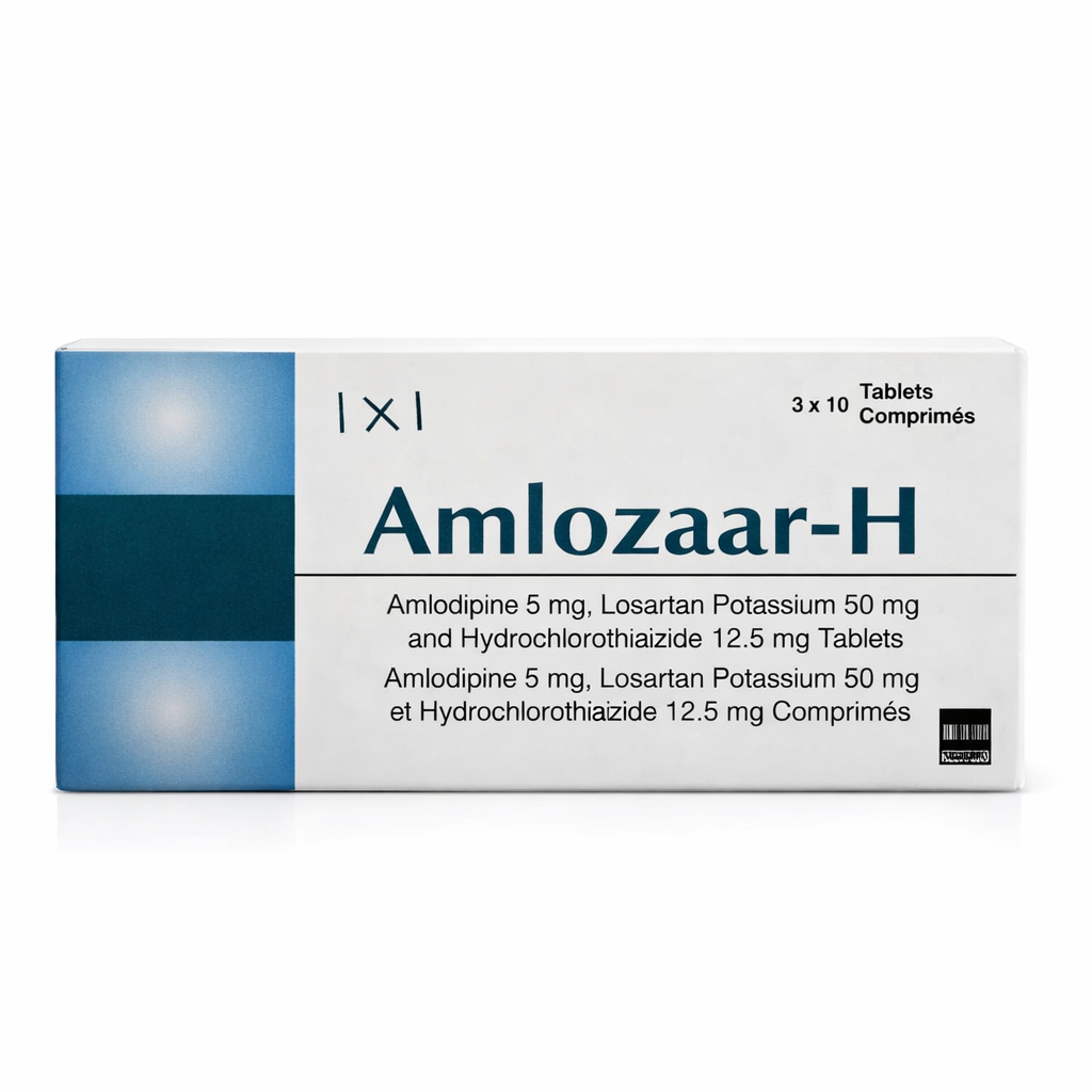 Amlozaar‑H Tablets 30’s – Triple Action Hypertension Control Amlozaar‑H Tablets 30’s – Triple Action Hypertension Control | Kenya - Image 1