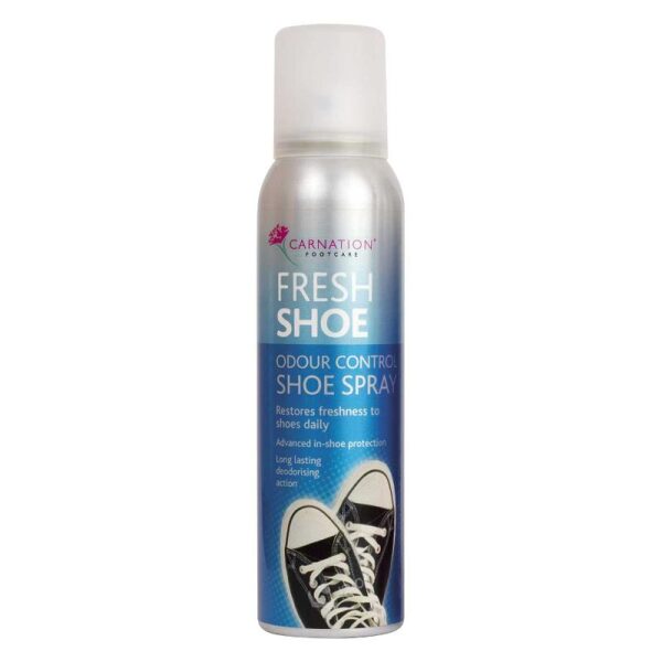 Carnation Footcare Fresh Shoe O‑Con Spray | Long‑Lasting Odor Control & Freshness