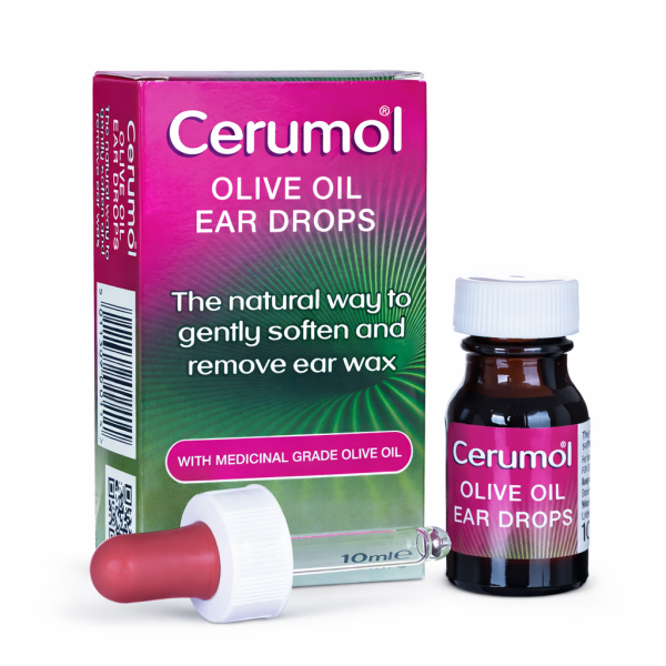 Cerumol Olive Oil Ear Drops 10ml | Natural Ear Wax Removal & Gentle Care