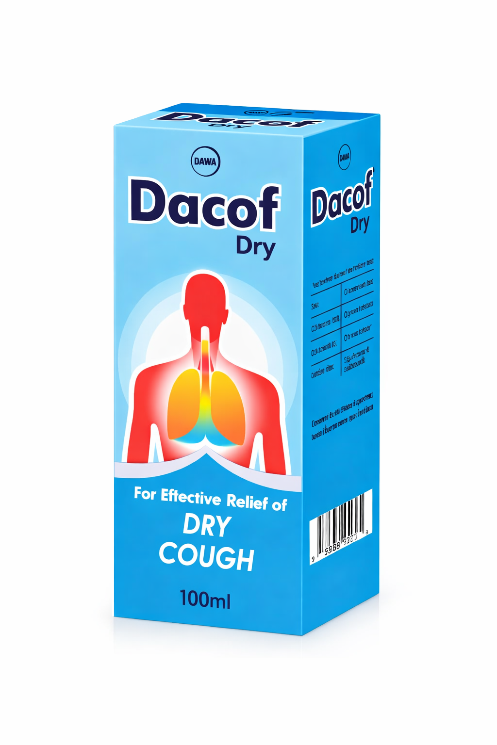 Dacof Dry Cough Syrup 100ml – Mucolytic & Expectorant Relief Dacof Dry Cough Syrup 100ml – Mucolytic & Expectorant Relief | Moran Pharmacy Kenya - Image 1