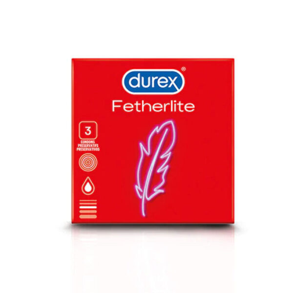 Durex Fetherlite Thin Condoms 3s | Ultra‑Thin, Safe & Sensitive Protection