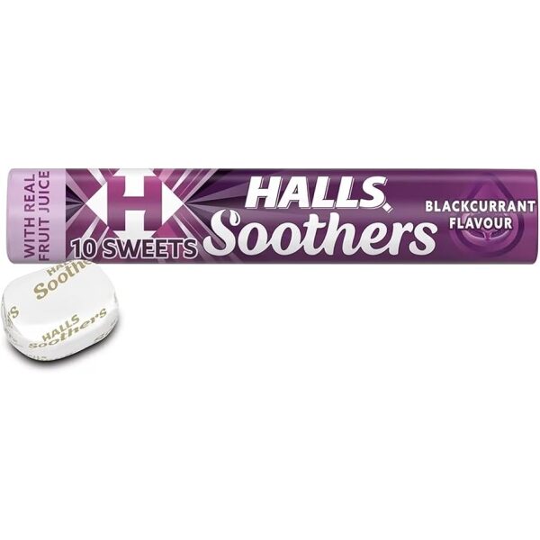 HALLS SOOTHERS BLACKCURRANT 45G