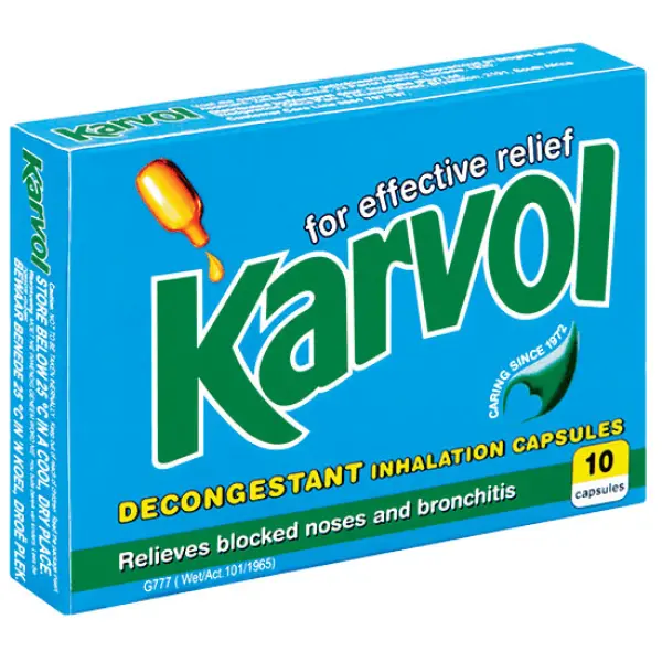 KARVOL INHALATION CAPS  10`S