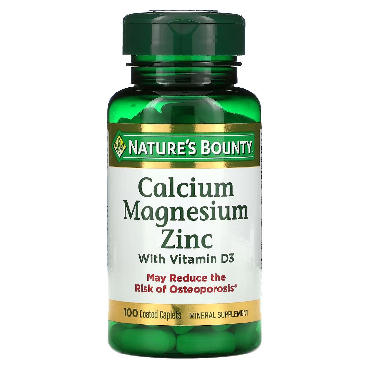 Nature’s Bounty Calcium Magnesium Zinc Coated Vegetarian Tablets 100’s – Bone, Muscle & Immune Support Nature’s Bounty Calcium Magnesium Zinc Coated Vegetarian Tablets 100’s – Bone, Muscle & Immune Support | Available in Kenya - Image 1