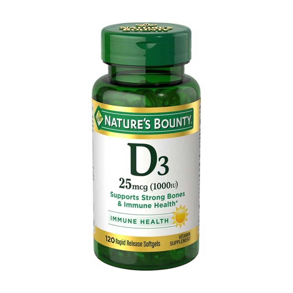Nature’s Bounty Vitamin D3 25 mcg (1000 IU) Tablets 120’s – Daily Immune & Bone Support Nature’s Bounty Vitamin D3 25 mcg (1000 IU) Tablets 120’s – Daily Immune & Bone Support | Available in Kenya - Image 1