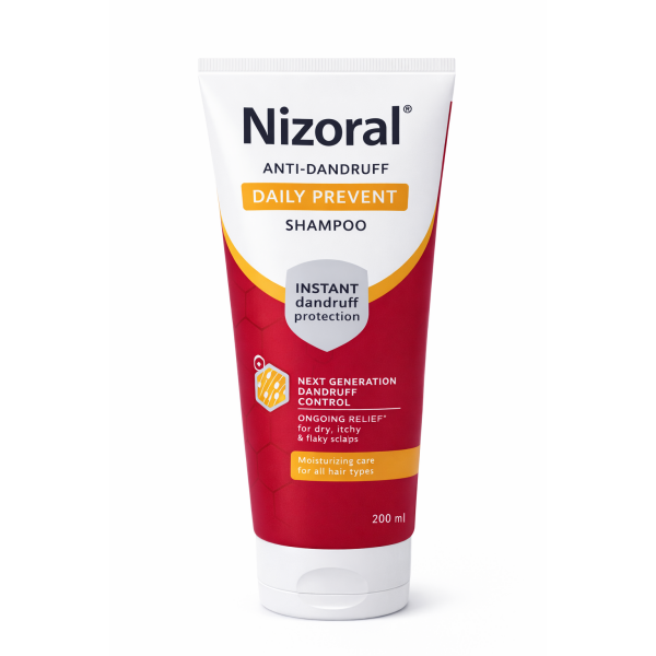 Nizoral Anti‑Dandruff Daily Prevent Shampoo – Moisturizing Care for Dry, Itchy & Flaky Scalps (200 ml)