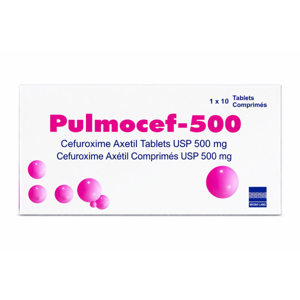 PULMOCEF 500MG TABS 10`S