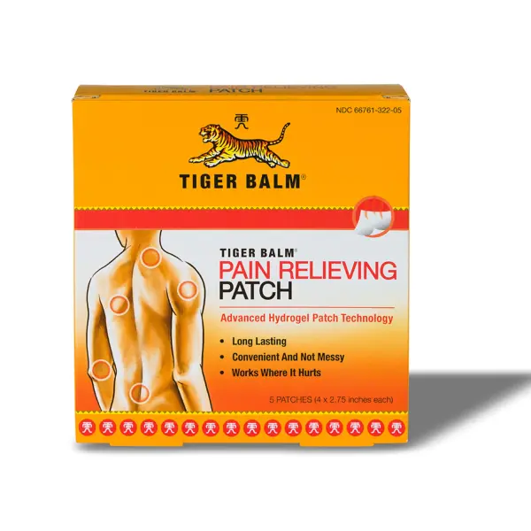 TIGER BALM PAIN RELIEVING PATCH 5`S