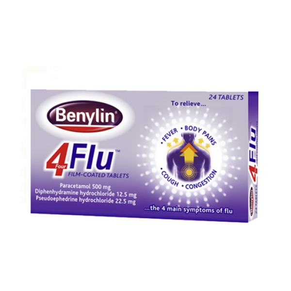 BENYLIN 4FLU CAPS 24`S
