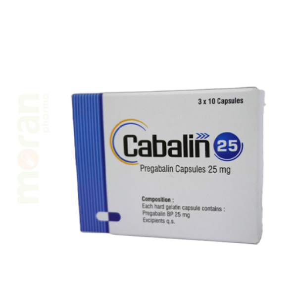 CABALIN 25MG CAPS 30S