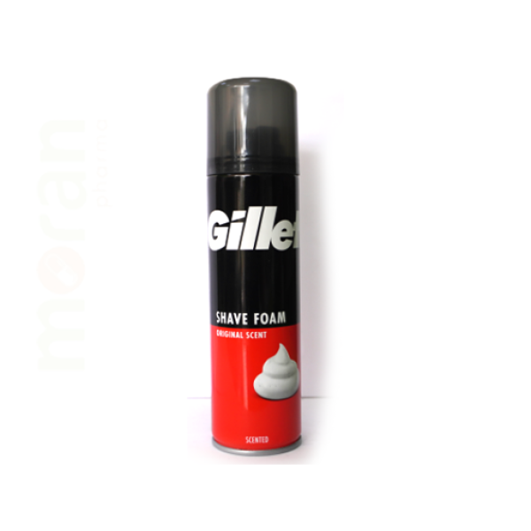 GILLETTE SHAVING FOAM 200ML REGULAR SENSITI
