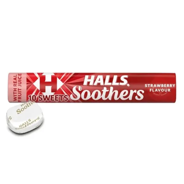 HALLS SOOTHERS STRAWBERRY