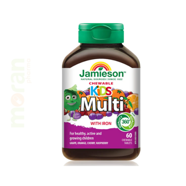 JAMIESON MULTI KIDS CHEWABLE TABLETS 60S