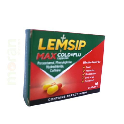 lemsip-max-cold&-flu-caps-16s LEMSIP MAX COLD& FLU CAPS 16`S - Image 1
