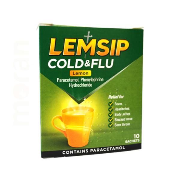 LEMSIP MAX COLD & FLU LEMON SACHETS 5S