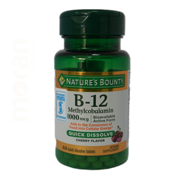 NATURE`S BOUNTY B12-1000MG QUICK DISSOLVE V
