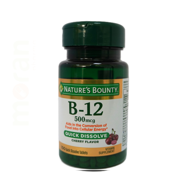 NATURE`S BOUNTY B12-500MG QUICK DISSLOVE VE