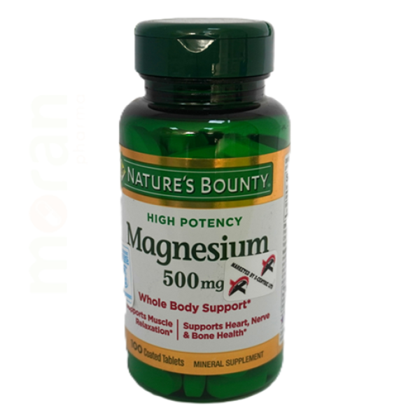 NATURE`S BOUNTY MAGNESIUM 500MG COATED TA