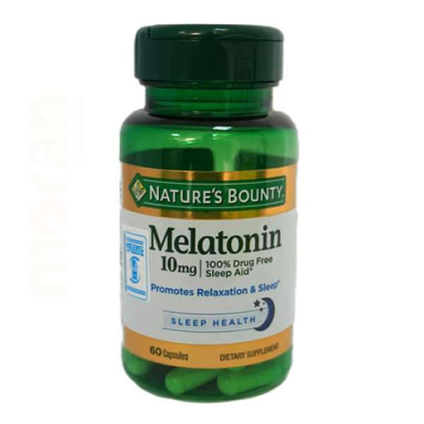 NATURE`S BOUNTY MELATONIN 10MG CAPS 60`S