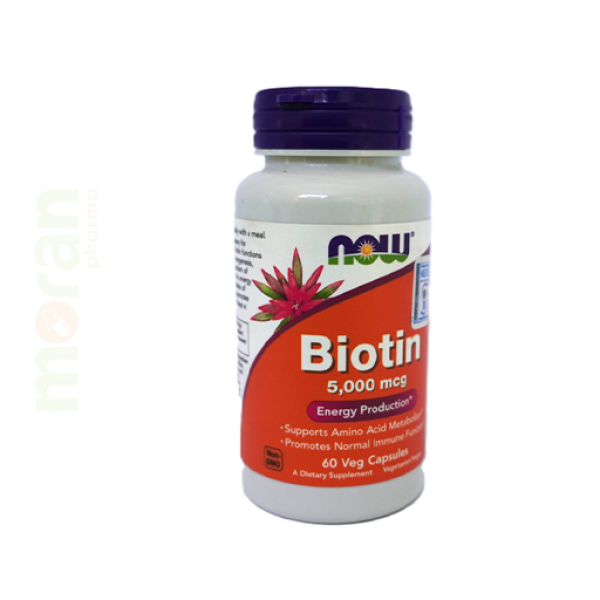 NOW BIOTIN 5000MCG CAPS 60S
