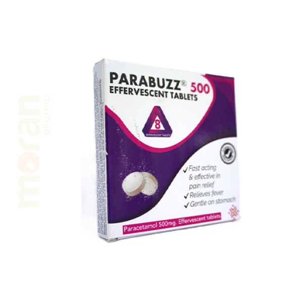 PARABUZZ 500MG EFFERVESCENT TABS 8`S