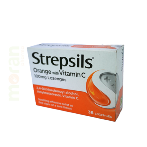 STREPSILS ORANGE WITH VIT C LOZ 36S