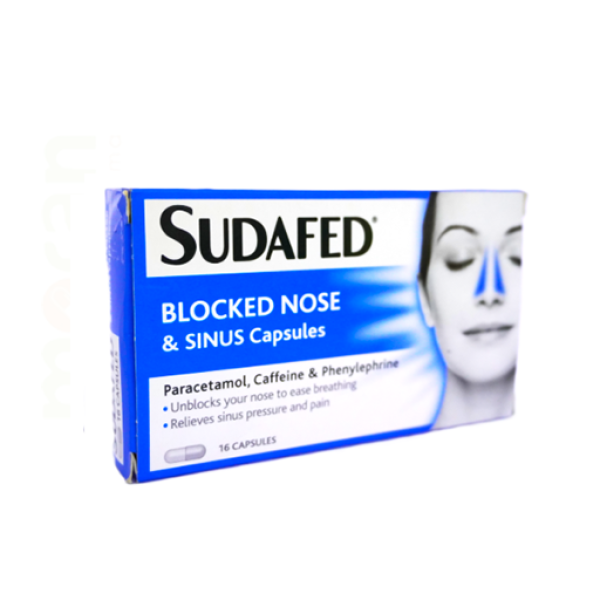 SUDAFED BLOCKED NOSE SINUS CAPS 16