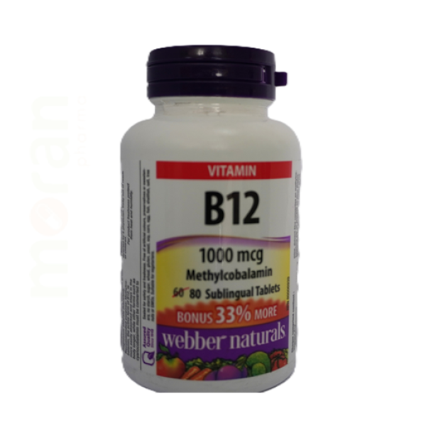 WEBBER B12 METHYLCOBALAMIN 1000MCG SUBLING