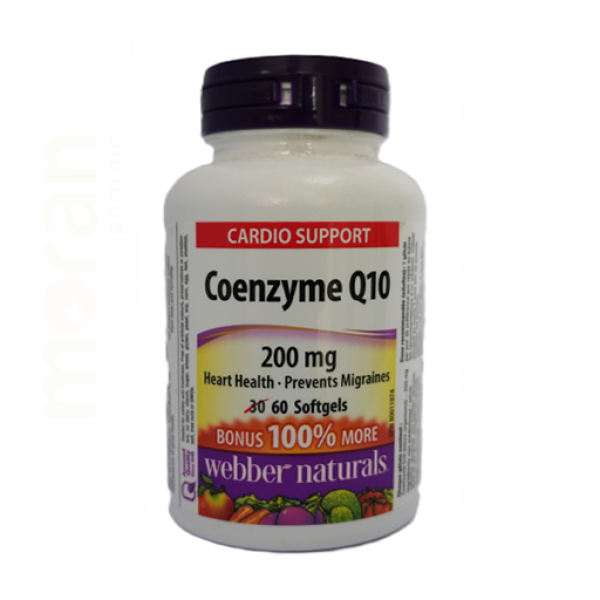 WEBBER COENZYME Q10 200MG SOFTGELS 60`S