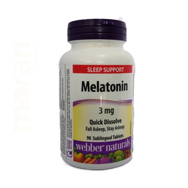 WEBBER MELATONIN 3MG QUICK DISSLOVING TABS