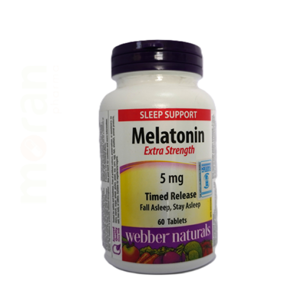 WEBBER MELATONIN 5MG TIME RELEASE TABS 60`S