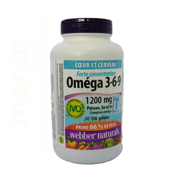 WEBBER OMEGA 3-6-9 1200MG SOFTGELS 150`S