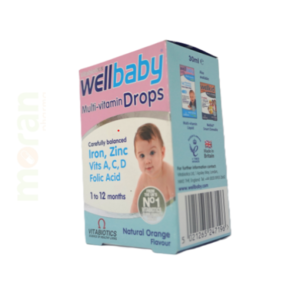 WELLBABY MULTIVITAMIN DROPS 30ML