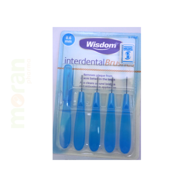 WISDOM INTERDENTAL BRUSHES- 0.6MM 5`S